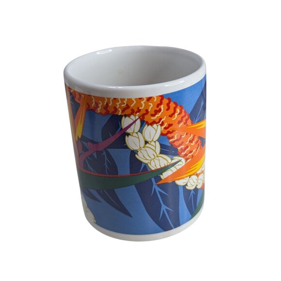 Hilo Hattie Hawaii Ceramic Mug With Colorful Tropical Flower Design - Picture 2 of 6